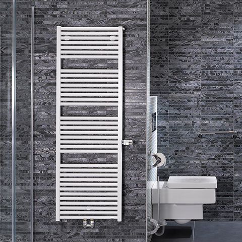 Bemm Badheizkörper Rondo V 1806 x 600 mm, weißperlmetallic, barrierefrei