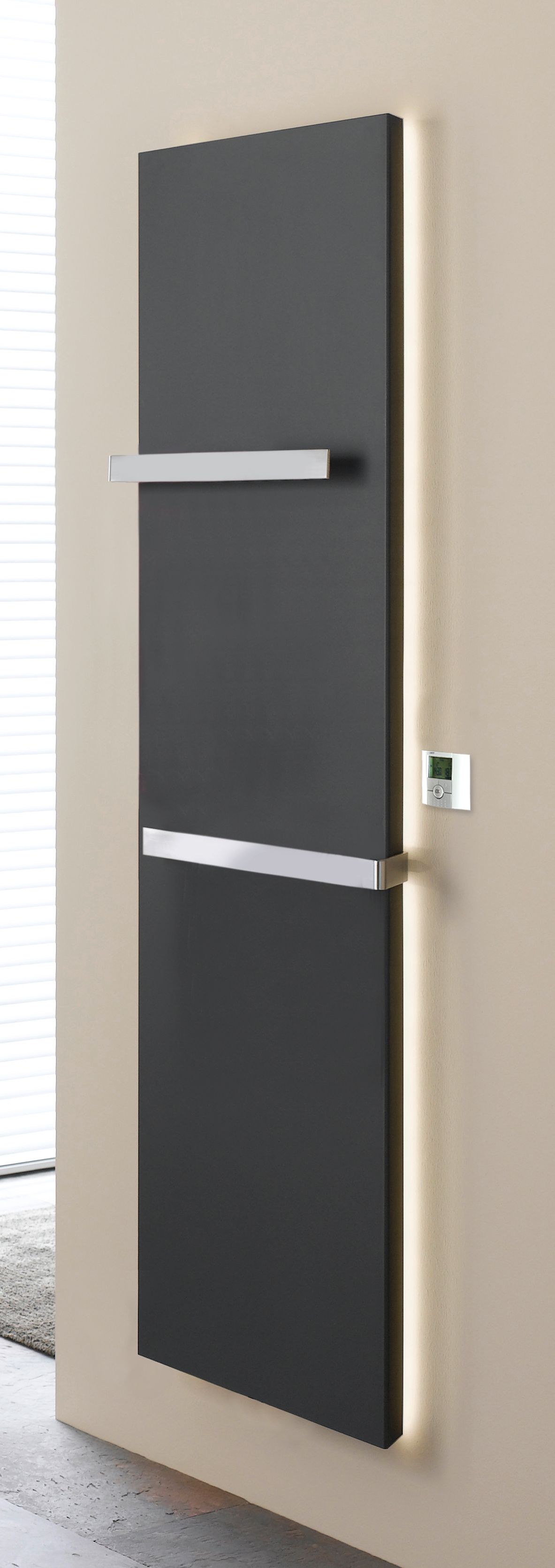 Bemm Elektro-Planheizwand Plawa Purline E 1800 x 625 mm, manhattan, vertikal, pulverbeschichtet