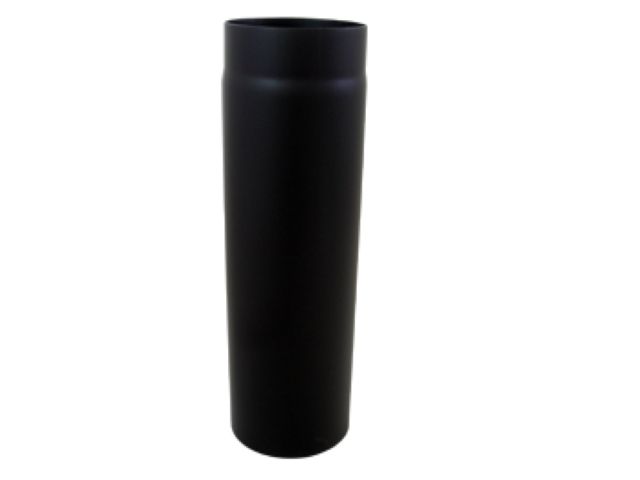 Bertrams Rauchrohr ST-Pu 500 mm, Ø 120 mm, pulverbeschichtet, schwarz