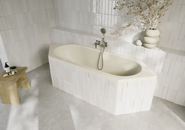 6-Eck-Badewanne BetteStarlet 2060 200x75x42cm, pergamon