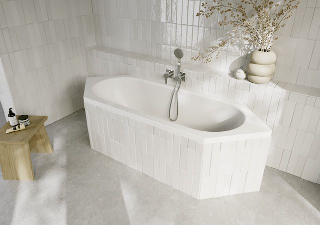 6-Eck-Badewanne BetteStarlet 2040 188x70x42cm, edelweiß