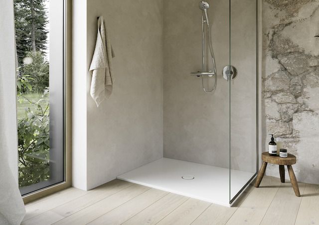 Duschfläche BetteFloor 1661 100x90cm, Mini-Wannenträger, snow