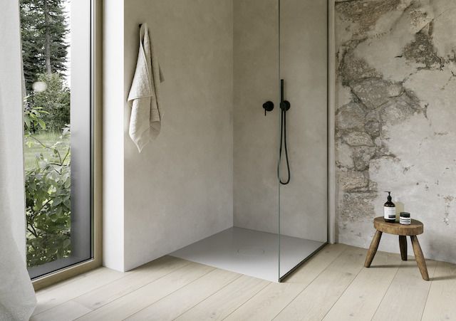 Bette Duschfliese Antirutsch Pro BetteAir 1000 x 1000 mm, silver, Rechteck, glasierter Titan-Stahl