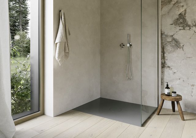 Bette Duschfliese PLUS BetteAir 1000 x 900 mm, hazel, Rechteck, glasierter Titan-Stahl