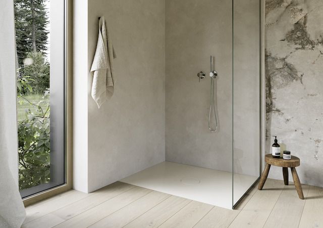 Bette Duschfliese BetteAir 1400 x 900 mm, jasmin, Rechteck, glasierter Titan-Stahl