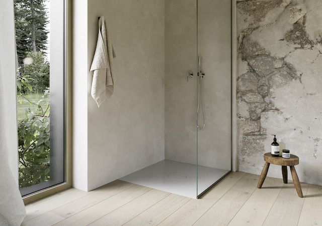 Bette Duschfliese PLUS BetteAir 1000 x 1000 mm, manhattan, Rechteck, glasierter Titan-Stahl