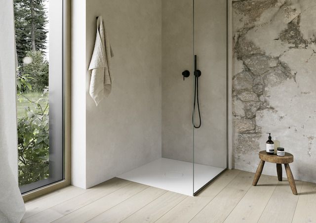 Bette Duschfliese BetteAir 1000 x 1000 mm, coffee, Rechteck, glasierter Titan-Stahl