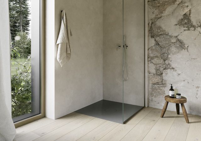 Bette Duschfliese Antirutsch Pro BetteAir 1000 x 1000 mm, hazel, Rechteck, glasierter Titan-Stahl