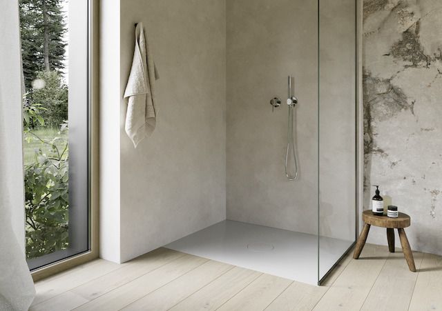 Bette Duschfliese PLUS BetteAir 1400 x 900 mm, manhattan, Rechteck, glasierter Titan-Stahl