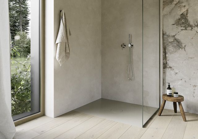 Bette Duschfliese BetteAir 1400 x 1000 mm, cashmere, Rechteck, glasierter Titan-Stahl