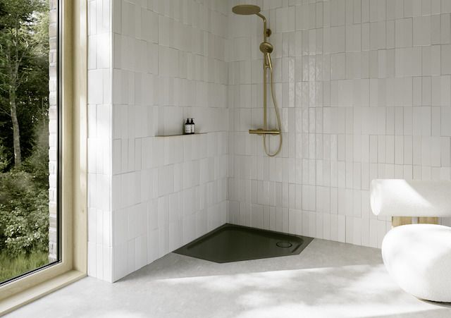 Duschwanne BetteCaro 7189 90x90x3,5cm, Glasur, raven