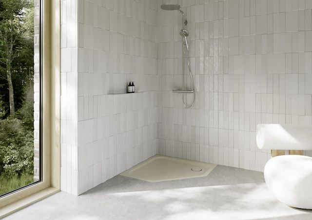 Duschwanne BetteCaro 7219 100x100x3,5cm, Glasur, jasmin