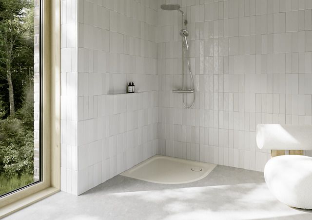 Duschwanne BetteCorner 5429 90x90x3,5cm, pergamon