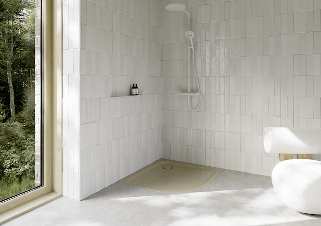 Duschwanne BetteCorner 5401 80x90x3,5cm, Glasur, sand