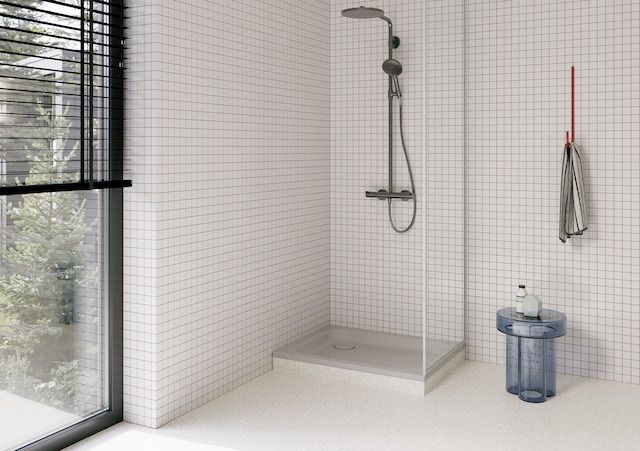 Duschwanne BetteSupra 1570 85x75x6,5cm, Glasur, dust