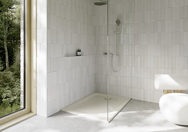 Duschwanne BetteUltra 1260 120x90x3,5cm, Mini-Wannenträger, pergamon