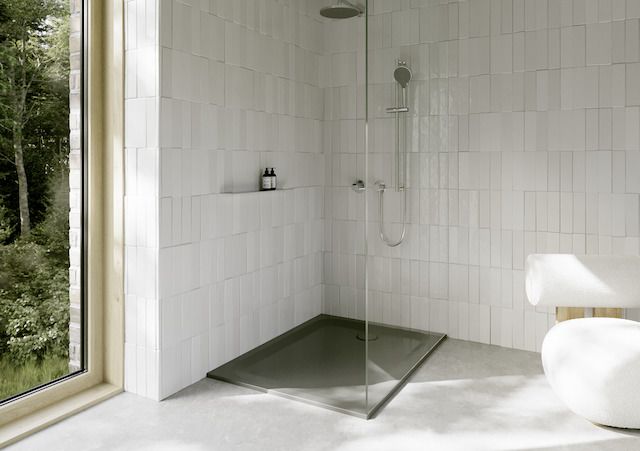 Duschwanne BetteUltra 1670 120x75x3,5cm, Antirutsch/Pro, Mini-Wannenträger, smoke