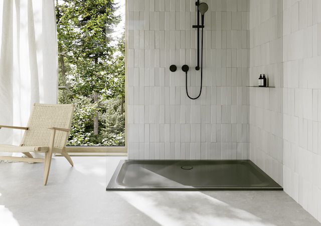 Duschwanne BetteUltra 5806 170x100x3,5cm, Mini-Wannenträger, raven