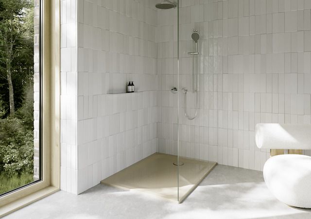 Duschwanne BetteUltra 1260 120x90x3,5cm, Glasur, Mini-Wannenträger, bahamabeige