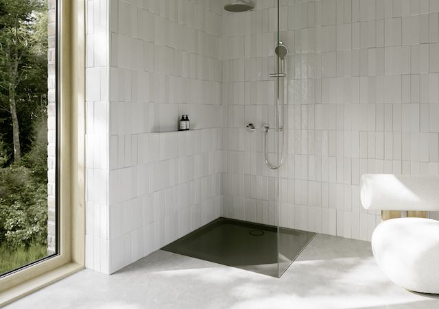 Duschwanne BetteUltra 5940 100x100x2,5cm, Glasur, slate