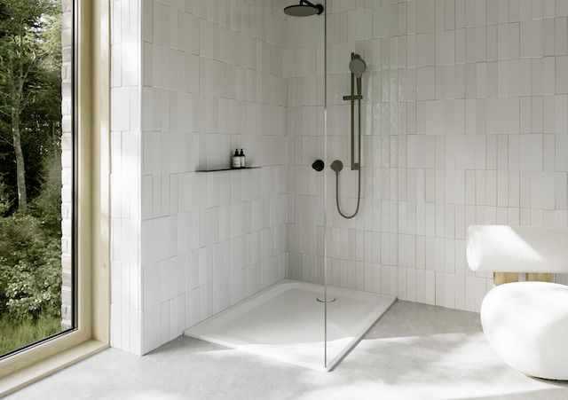 Duschwanne BetteUltra 1260 120x90x3,5cm, Antirutsch/Pro, Mini-Wannenträger, snow