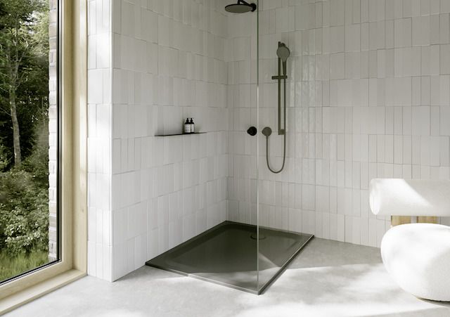 Duschwanne BetteUltra 1260 120x90x3,5cm, Antirutsch/Pro, Mini-Wannenträger, raven