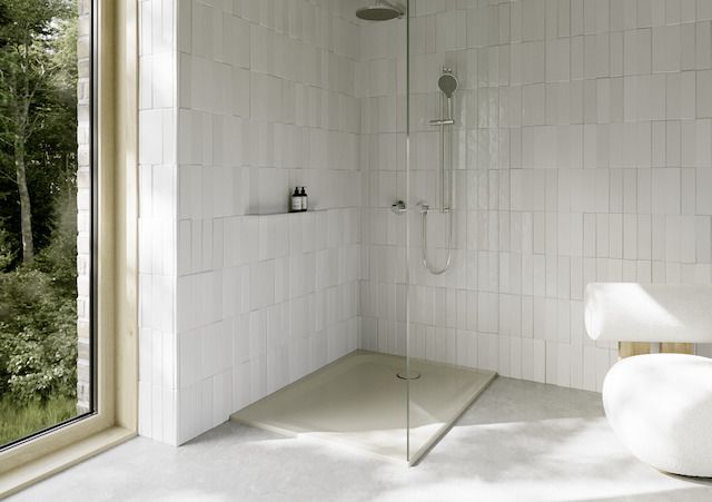 Duschwanne BetteUltra 1260 120x90x3,5cm, Glasur, Mini-Wannenträger, beige