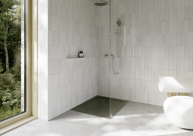 Duschwanne BetteUltra 1660 100x90x2,5cm, Glasur, smoke