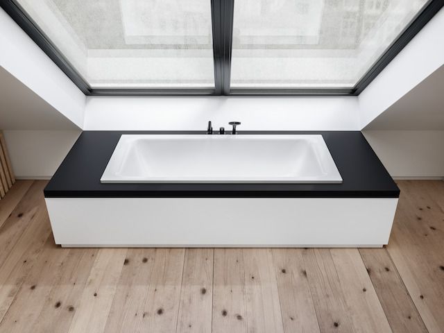 Badewanne BetteSelect Duo-3473 180x80x42cm, Mittelablauf, manhattan