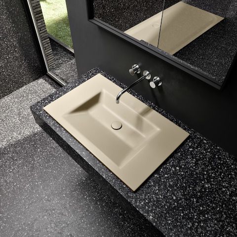 Einbau-Waschtisch BetteAqua A071 80x49,5cm, bahamabeige