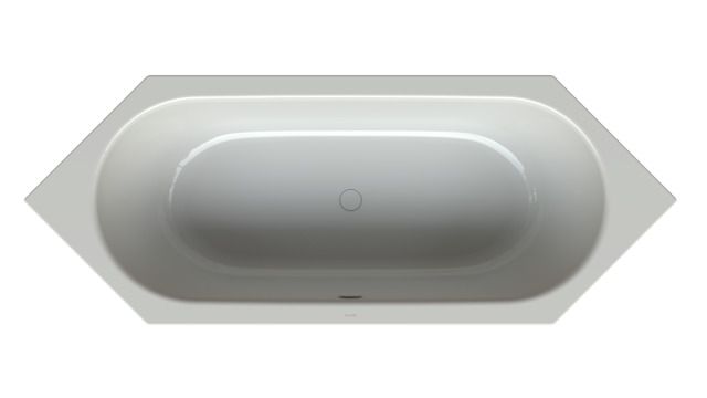 6-Eck-Badewanne BetteStarlet 2080 210x80x42cm, Glasur, manhattan