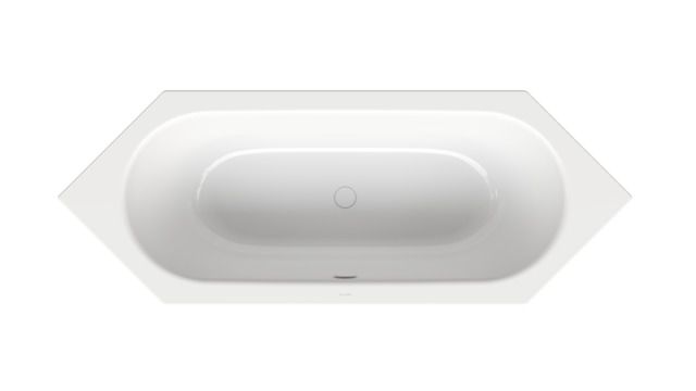 6-Eck-Badewanne BetteStarlet 2040 188x70x42cm, Glasur, starwhite