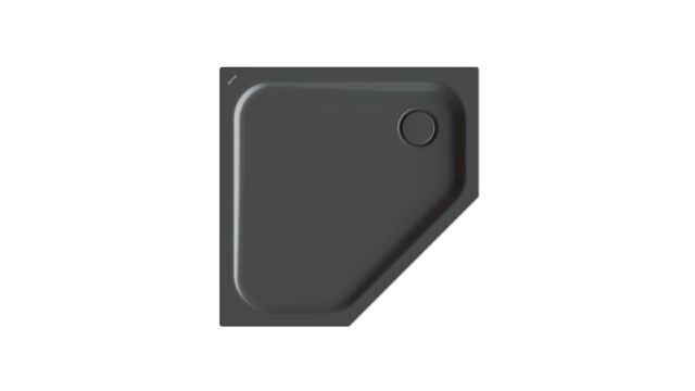 Duschwanne BetteCaro 7189 90x90x3,5cm, Glasur, raven