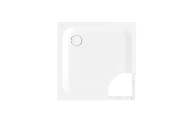 Duschwanne BetteUltra 8750 90x80x2,5cm, Mini-Wannenträger, flint