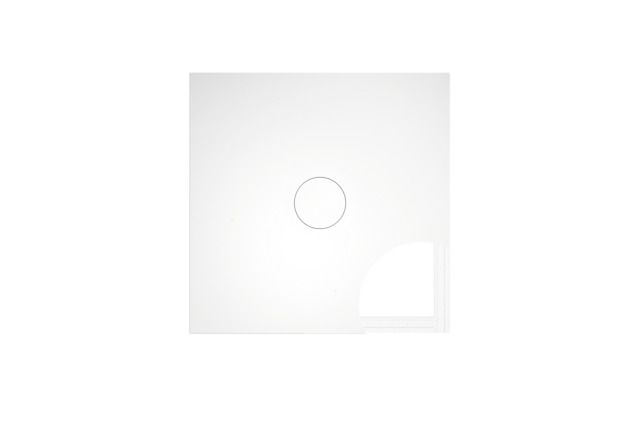 Bette Duschfliese BetteAir 1100 x 1000 mm, tupe, Rechteck, glasierter Titan-Stahl, mit Minimum-Täger