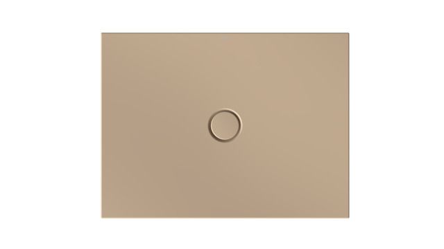 Duschfläche BetteFloor 1651 100x75cm, Glasur, Mini-Wannenträger, greige