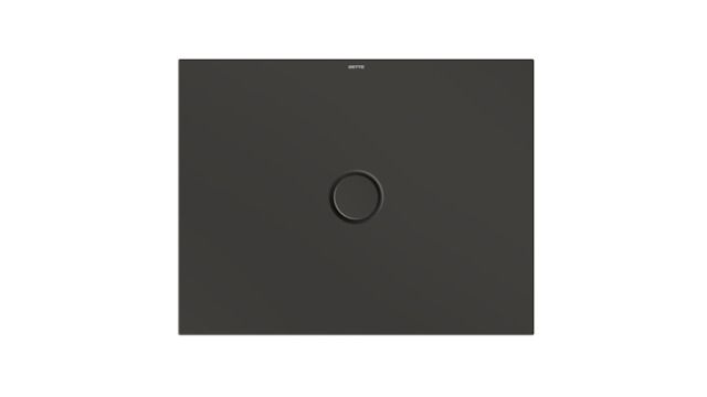 Duschfläche BetteFloor 5711 90x70cm, Glasur, Mini-Wannenträger, anthracite