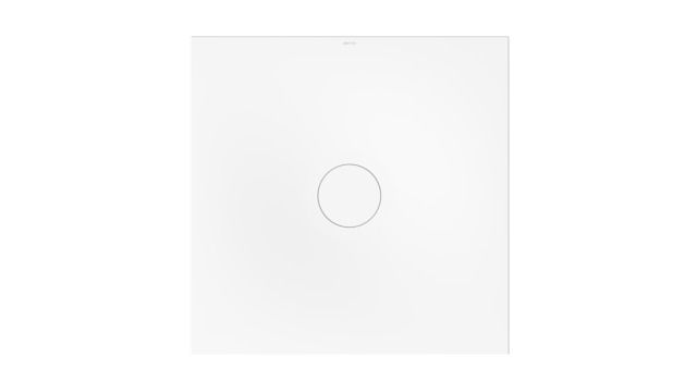 Bette Duschfliese PLUS BetteAir 1000 x 1000 mm, edelweiß, Rechteck, glasierter Titan-Stahl, mit Minimum-Täger