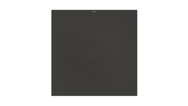 Bette Duschfliese BetteAir 1000 x 1000 mm, anthracite, Rechteck, glasierter Titan-Stahl, mit Minimum-Täger