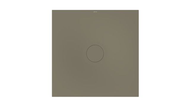 Bette Duschfliese BetteAir 1000 x 1000 mm, graphite, Rechteck, glasierter Titan-Stahl, mit Minimum-Täger