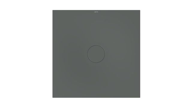 Bette Duschfliese BetteAir 1000 x 1000 mm, smoke, Rechteck, glasierter Titan-Stahl, mit Minimum-Täger