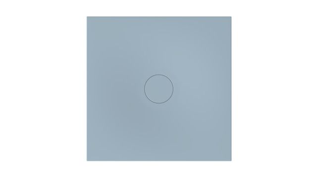 Bette Duschfliese BetteAir 1000 x 1000 mm, blue satin, Rechteck, glasierter Titan-Stahl, mit Minimum-Täger
