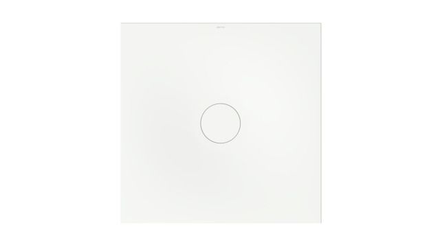 Bette Duschfliese BetteAir 1000 x 1000 mm, snow, Rechteck, glasierter Titan-Stahl, mit Minimum-Täger