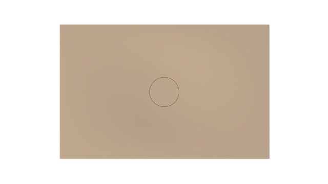 Bette Duschfliese BetteAir 1400 x 900 mm, greige, Rechteck, glasierter Titan-Stahl, mit Minimum-Täger