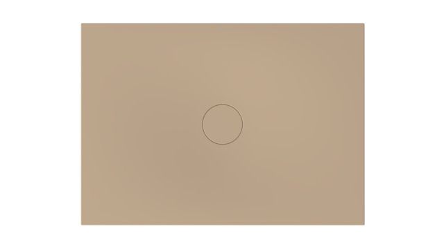 Bette Duschfliese BetteAir 1400 x 1000 mm, greige, Rechteck, glasierter Titan-Stahl, mit Minimum-Täger