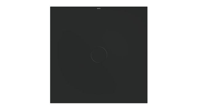 Bette Duschfliese PLUS BetteAir 1200 x 1200 mm, ebony, Rechteck, glasierter Titan-Stahl