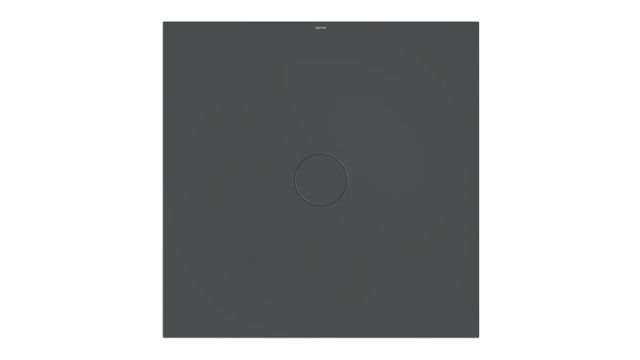 Bette Duschfliese Antirutsch Pro BetteAir 1200 x 1200 mm, raven, Rechteck, glasierter Titan-Stahl, mit Minimum-Täger