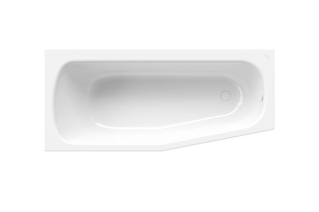 Badewanne BetteBambino 2580 157x70x42cm, Schräge Fußende rechts, capri