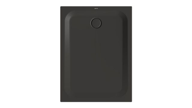 Duschwanne BetteUltra 1260 120x90x3,5cm, Glasur, Mini-Wannenträger, anthracite