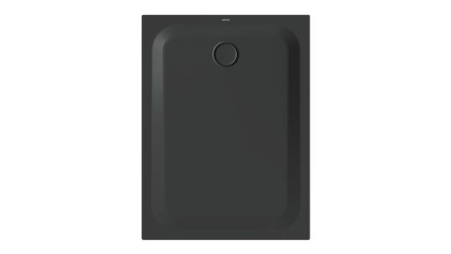 Duschwanne BetteUltra 1260 120x90x3,5cm, Glasur, Mini-Wannenträger, slate